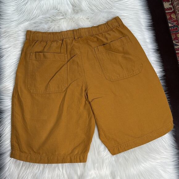Uniqlo Mustard Linen Blend Shorts - Picture 6 of 6